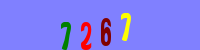 Blue Captcha Image