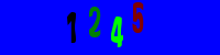 Blue Captcha Image