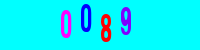 Blue Captcha Image
