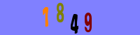 Blue Captcha Image