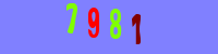 Blue Captcha Image