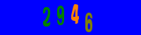 Blue Captcha Image