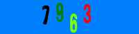 Blue Captcha Image